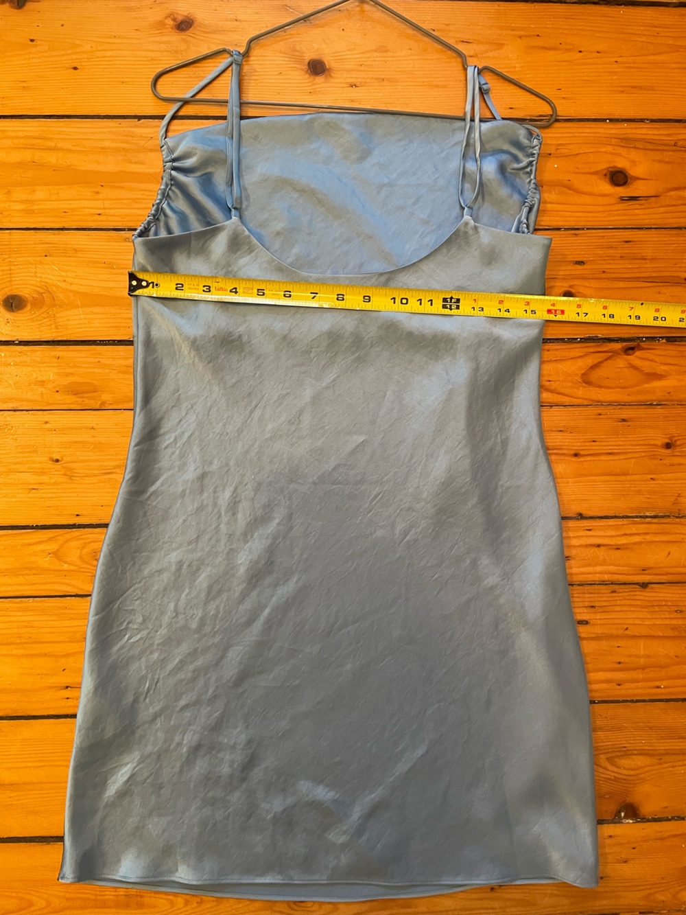 Wilfred Light Blue Satin Slip Dress - Picture 5 of 6